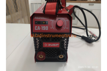 Инверторный сварочный аппарат Зубр 190 А, СА-190 Инверторный сварочный аппарат Зубр 190 А, СА-190