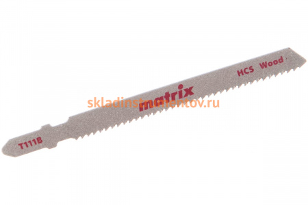 Полотно по дереву T111B (3 шт; 100х75 мм; шаг 2 мм; HCS) для электролобзика MATRIX 78225