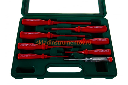 Набор диэлектрических отверток SL 0,4х2,5х85-1,2х6,5х150 и PH Jonnesway D02AP08S