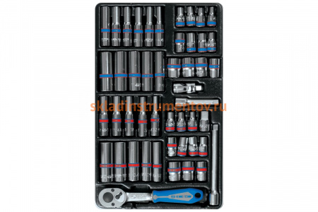 Ложемент для набора торцевых головок 9-2548CR, PVC KING TONY 84740120B