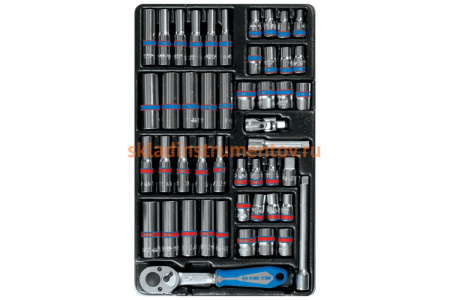 Ложемент для набора торцевых головок 9-2548CR, PVC KING TONY 84740120B