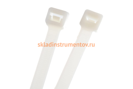 Нейлоновые хомуты Зубр белые, 9x450 мм, 50 шт. 309010-90-450