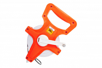 Геодезическая фибергласовая мерная лента (30 м / 13 мм открытый корпус) РемоКолор 15-2-130