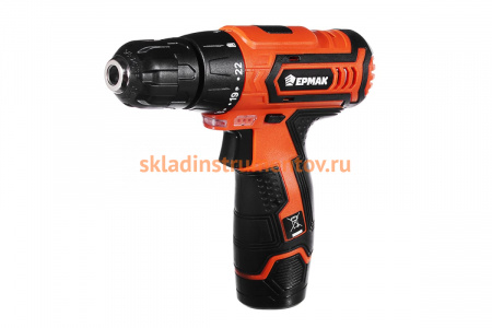 Аккумуляторная дрель-шуруповерт ЕРМАК ДША-12В 646-322