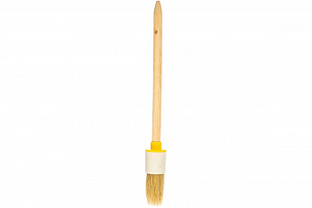 Кисть Стандарт (круглая, натуральная щетина, деревянная рукоятка) 25мм Biber 31181 тов-001909