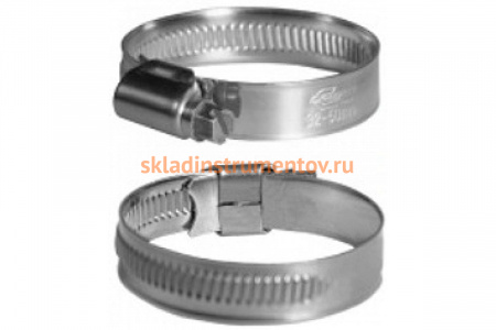Червячный хомут 70-90, 12мм W5 нержавеющая сталь GRIFF 032759