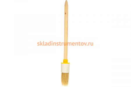 Кисть Стандарт (круглая, натуральная щетина, деревянная рукоятка) 25мм Biber 31181 тов-001909
