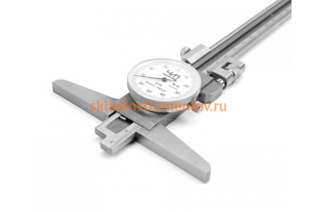 Штангенглубиномер ЧИЗ ШГК- 200 0,01 с круг. шкалой 448675
