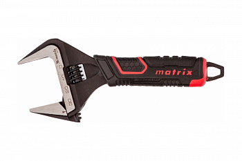 Разводной ключ MATRIX PRO тонкие губки фосфатированный 2-х компонентная рукоятка 150 мм 15576