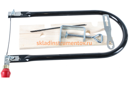 Набор Зубр Мастер для выпиливания лобзик ручной полотна по дереву струбцина затяжной ключ направляющий упор 10 предметов 15310-H10