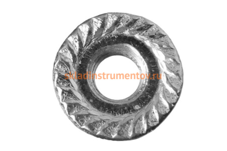 Гайка ЗУБР DIN 6923 с фланцем, M8, 5 кг, (примерно 742 шт.) кл. пр. 8, оцинкованная 303630-08