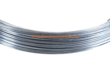 Стальная проволока СИБРТЕХ 50 м, оцинкованная, термообработанная 0,8 мм 84905