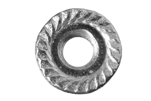 Гайка ЗУБР DIN 6923 с фланцем, M8, 5 кг, (примерно 742 шт.) кл. пр. 8, оцинкованная 303630-08