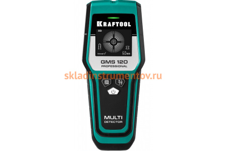 Универсальный детектор Kraftool GMS 120 45298