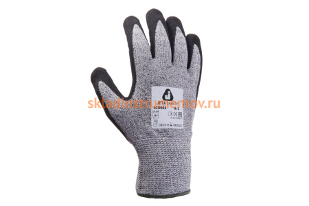 Защитные перчатки от порезов Jeta Safety 5 класс, серый/черный, JCN061-10/XL Защитные перчатки от порезов Jeta Safety 5 класс, серый/черный, JCN061-10/XL