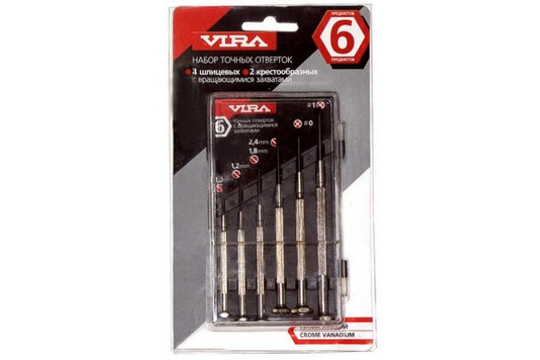 Набор часовых отверток 6шт. VIRA 303006