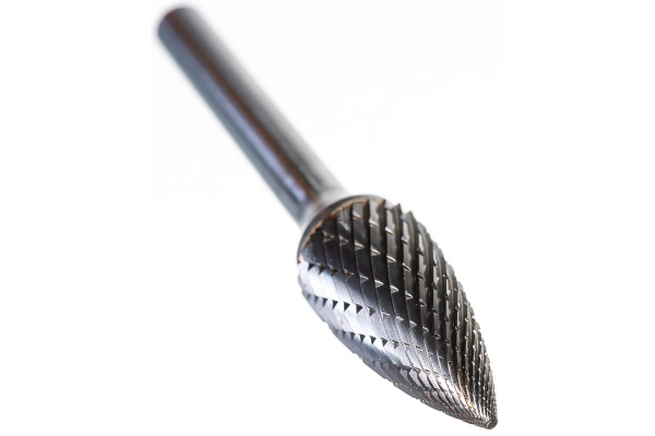 Бор-фреза форма G парабола с заостренной головой (12.7x25 мм; хвостовик 6 мм) D.BOR 9F-16127K02D