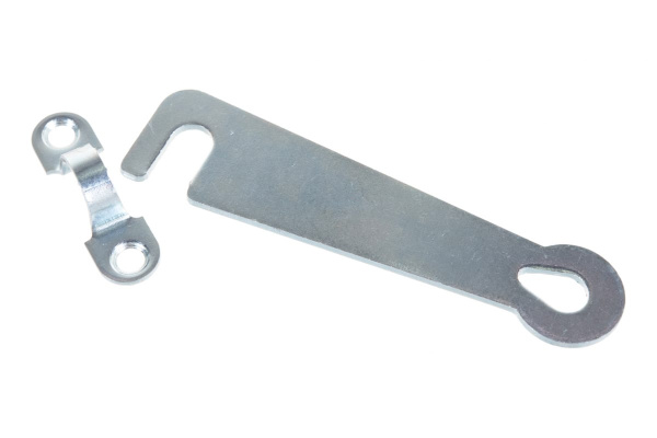 Дверной крючок СИБРТЕХ КД-75, цинк, 5шт. 91530