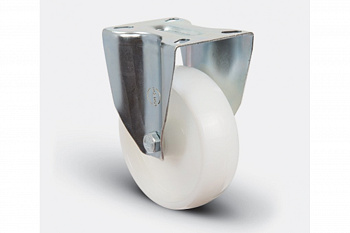 Колесо нейлоновое неповоротное 80 мм MFK-TORG EM02-ZKZ-80