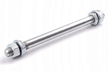 Колесная ось JET D50 мм для резиновых колёс, прорезин., цинк FQ3011S.050RZI99