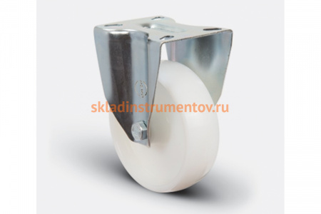 Колесо нейлоновое неповоротное 80 мм MFK-TORG EM02-ZKZ-80