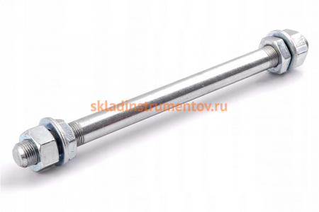 Колесная ось JET D50 мм для резиновых колёс, прорезин., цинк FQ3011S.050RZI99