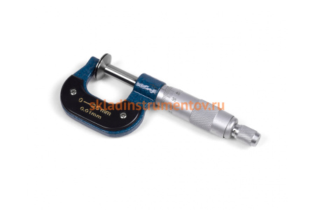 Тарельчатый микрометр MicronМТМ- 25 0.01 для мягких материалов МИК 202161