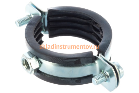 Трубный хомут с гайкой ЗУБР 1 1/2", 8штук, оцинкованный 37850-47-52