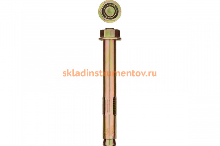 Анкерный болт с гайкой Зубр 12x99 мм, 25 шт, желтопассивированный, Профессионал 302342-12-099