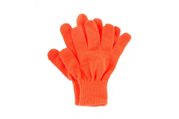 Трикотажные перчатки с двойной манжетой СИБРТЕХ акрил, оранжевые 68679