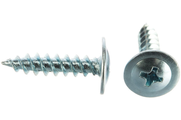 Саморезы Зубр с прессшайбой по листовому металлу до 0,9мм, PH2, 4,2x19мм, ТФ1, 450шт 4-300191-42-019