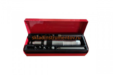 Ударная отвертка ROCKFORCE с набором бит и адаптером 1/2"х5/16" 13 предметов, в метал. кейсе RF-5064A