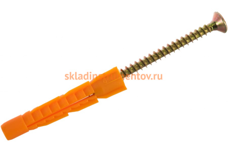 Дюбель универсальный с шурупом 4 шт. (10х61 мм) Зубр 4-301196-10-061