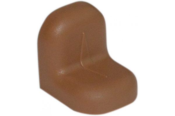 Уголок с заглушкой MFK-TORG 20х20х16х1.2 ясень 11 20 20 11