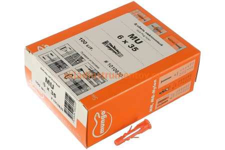 Дюбель 6 x 35 Mungo MU 100 шт. MUN-1010630