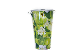 Вытянутое ведро с ручками 5.5л Яблоки Центроинструмент 1042-5,5-6