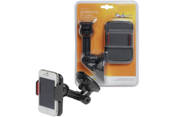 Держатель для телефона на лобовое стекло на короткой штанге Airline AMS-U-03