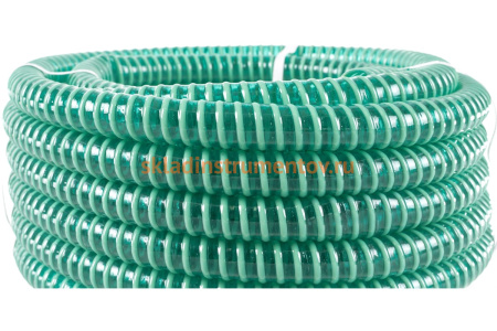 Шланг напорно-всасывающий со спиралью ПВХ (15 м; 25 мм; 3 атм) ЗУБР 40325-25-15