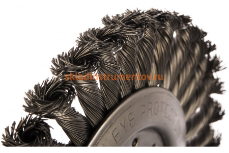 Кордщетка радиальная витая (175 мм; М14) ПРАКТИКА 242-670