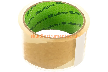 Клейкая лента СИБРТЕХ 48ммх40м прозрачный 88843