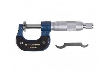 Тарельчатый микрометр MicronМТМ- 25 0.01 для мягких материалов МИК 202161