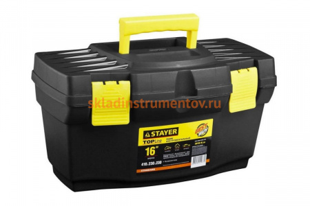 Ящик "STANDARD" пластиковый, 410x230x230мм, 16" STAYER 38110-16_z*02