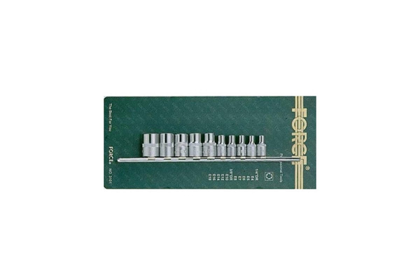 Набор головок Е-профиль 1/4" и 3/8" FORCE 3101