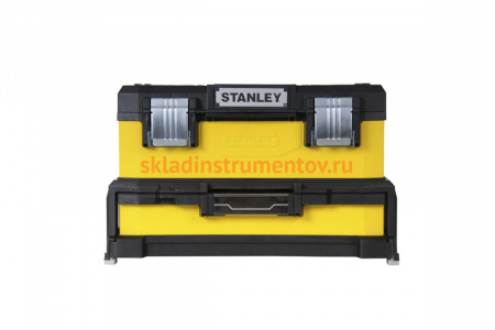 Металлопластиковый ящик для инструмента Stanley желтый 1-95-829