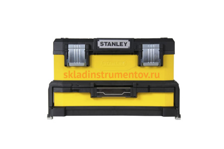 Металлопластиковый ящик для инструмента Stanley желтый 1-95-829