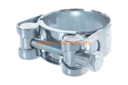 Металлические хомуты СИБРТЕХ, силовые, 36-39мм, ширина 20мм, шарнирный, W1, 2шт 47523