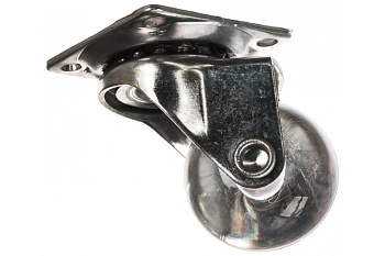 Колесная опора без тормоза, с площадкой для крепления JET 3020A D35мм прозрачный FF3020A.035TP99