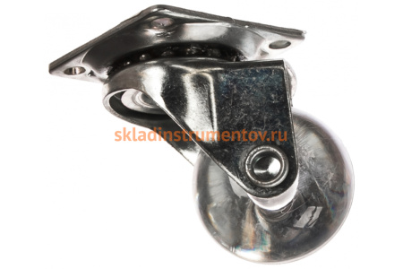 Колесная опора без тормоза, с площадкой для крепления JET 3020A D35мм прозрачный FF3020A.035TP99