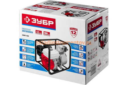 Мотопомпа ЗУБР ЗБМП-1000 Мотопомпа ЗУБР ЗБМП-1000