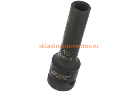 Головка торцевая 1/2” 10 12-ти гранная ударная тонкостенная L=82мм JTC 448310